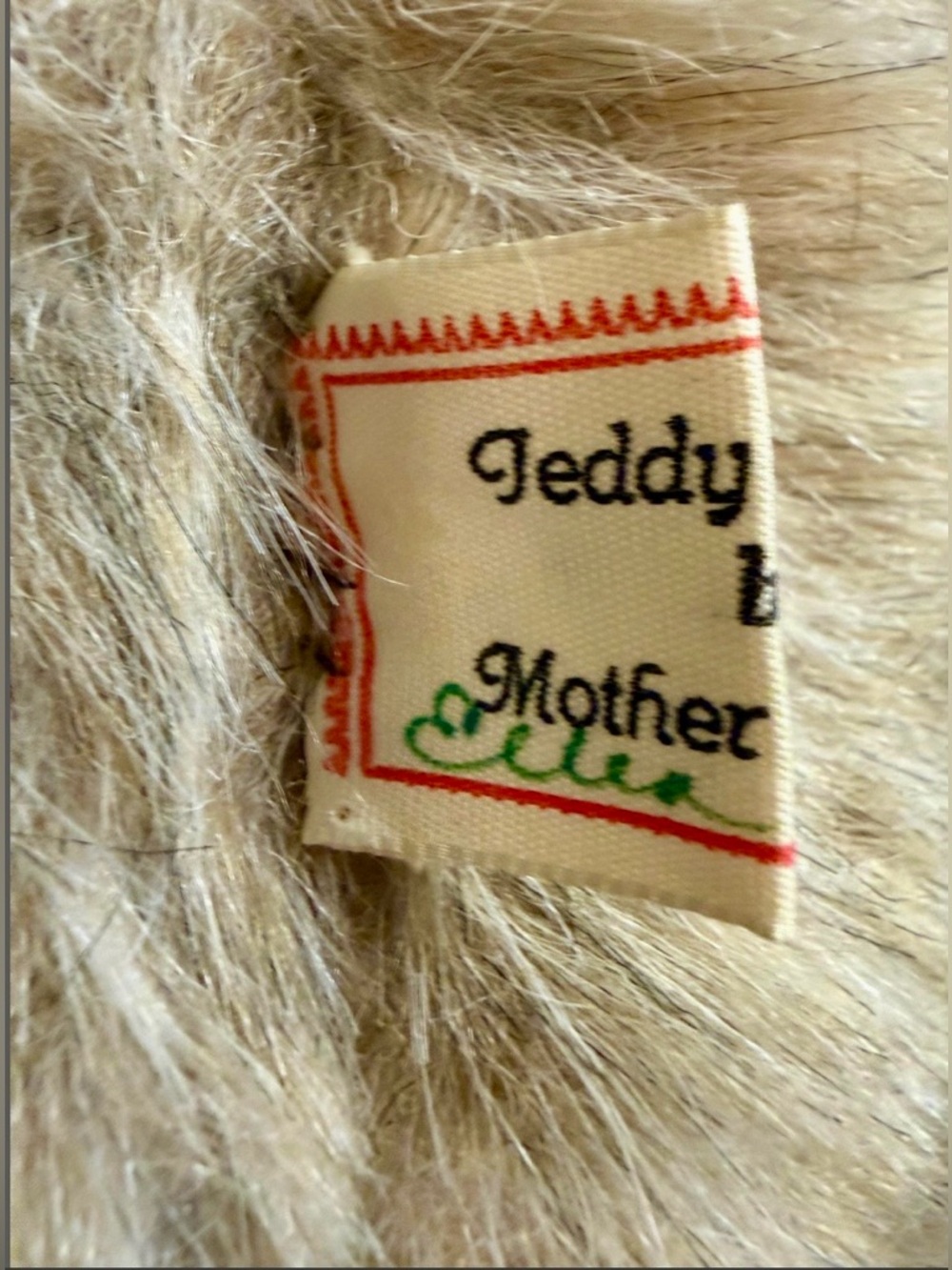 Vintage 1983 Mother Grimm Artist Teddy Bear 15" Mohair Signed Collectable - Picture 8 of 10